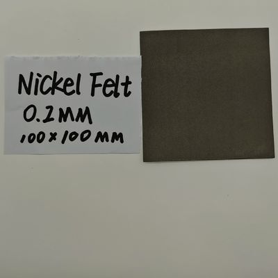0Filtro de níquel de.2 mm Filtro de fibra sinterizada de níquel poroso de metal ecológico