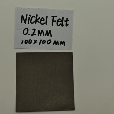 Filtro de fibra metálica sinterizada de níquel metálico poroso 0.2 mm