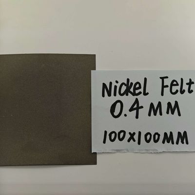 0Filtro de fibra de níquel de 0,4 mm de grosor AEM Hidrolizado Filtro sinterizado de níquel puro