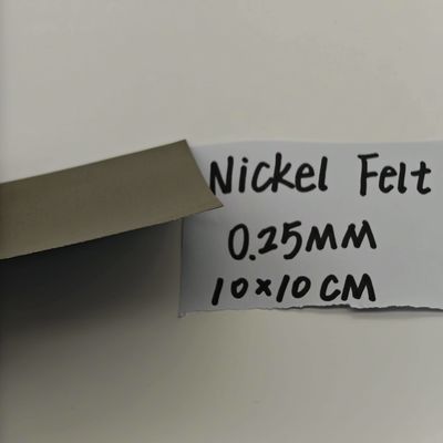 0.25mm Filtro de polvo de níquel poroso AEM Célula electrolítica de producción de hidrógeno