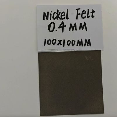 Filtro de níquel AEM 0,4 mm Material de la capa de difusión de gas Filtro de fibra metálica porosa